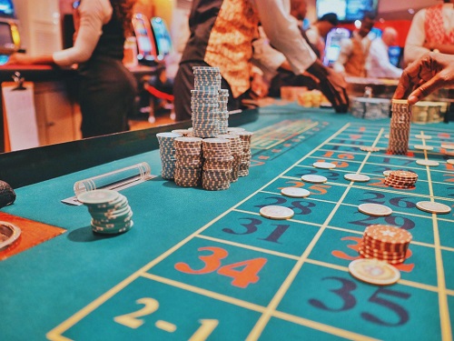 roulette bord på casino